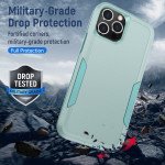 Wholesale Heavy Duty Strong Armor Hybrid Trailblazer Case Cover for Apple iPhone 13 Pro Max (6.7) (Green)